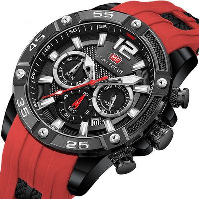 Reloj de Cuarzo Minifix Fox MF0349G - Correa de Silicona con Esfera Luminosa para Hombre - Image 13