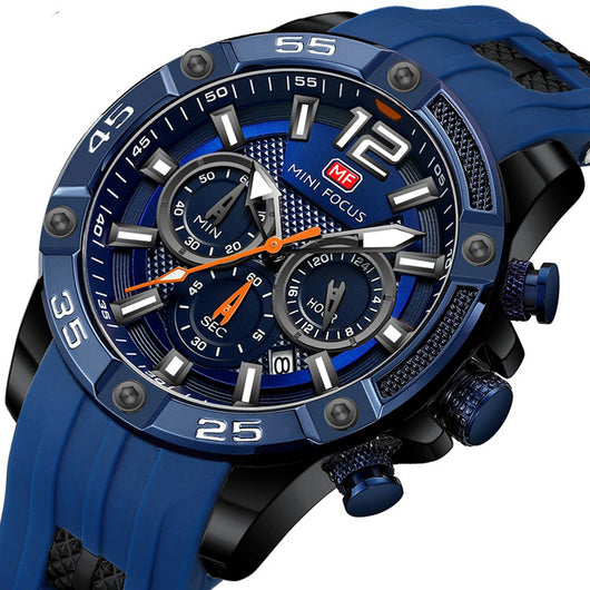 Reloj de Cuarzo Minifix Fox MF0349G - Correa de Silicona con Esfera Luminosa para Hombre - Image 4