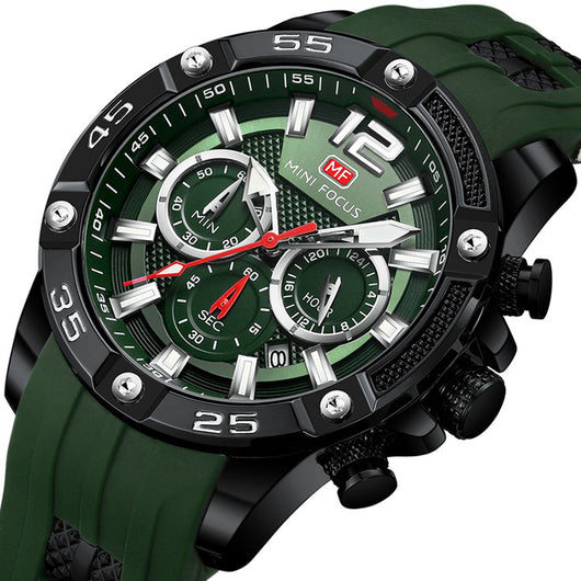 Reloj de Cuarzo Minifix Fox MF0349G - Correa de Silicona con Esfera Luminosa para Hombre - Image 3