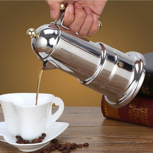 Cafetera Moka Italiana de Acero Inoxidable Reforzado - Set Completo - Image 9