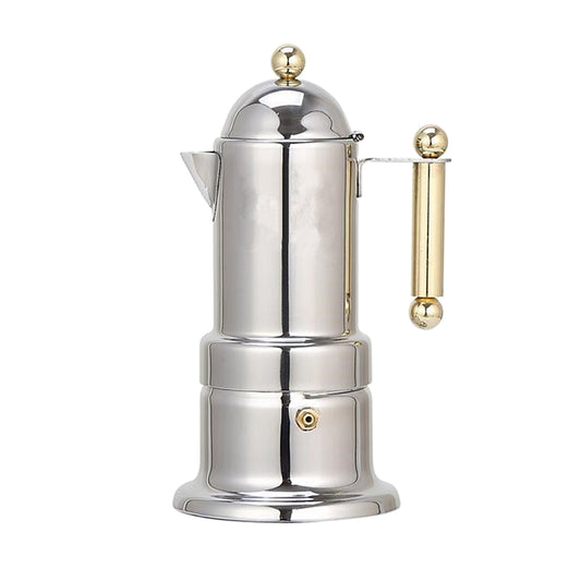 Cafetera Moka Italiana de Acero Inoxidable Reforzado - Set Completo - Image 2