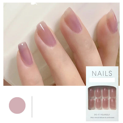 Uñas Postizas Adhesivas - Manicura Completa Lista para Usar