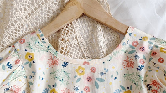 Vestido Floral Infantil Estilo Pastoral Princesa para Niñas - Image 13