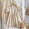 Vestido Floral Infantil Estilo Pastoral Princesa para Niñas