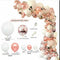 Juego de Globos Oro Rosa y Champagne para Fiestas, Bodas y Celebraciones