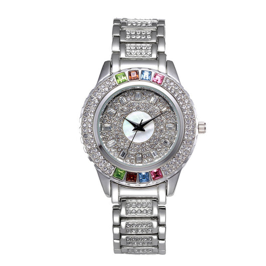 Reloj de Acero Inoxidable para Mujer con Diamantes de Color y Resistencia al Agua - Image 2