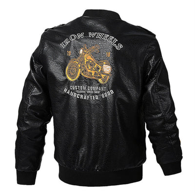 Chaqueta de Cuero Grueso Premium para Hombre - Image 8