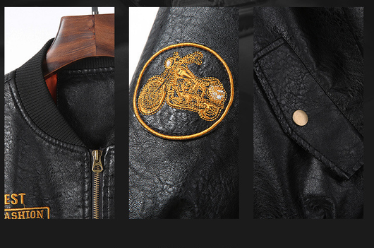 Chaqueta de Cuero Grueso Premium para Hombre - Image 6