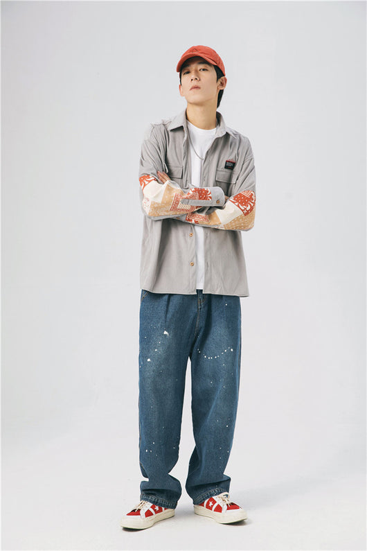 Camisa Hombre Estilo Hong Kong Moda Japonesa Suelta Casual Elegante - Image 10