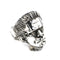 Anillo Calavera Gótico Victor Frankenstein Acero Inoxidable Punk Motero