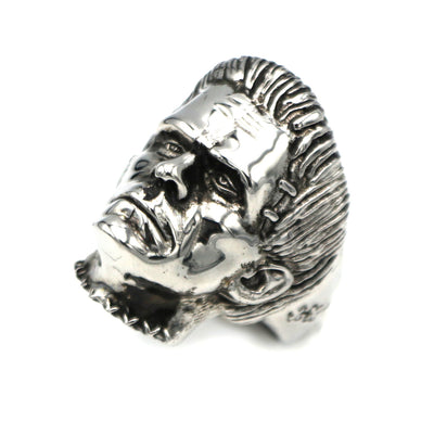 Anillo Calavera Gótico Victor Frankenstein Acero Inoxidable Punk Motero - Image 5
