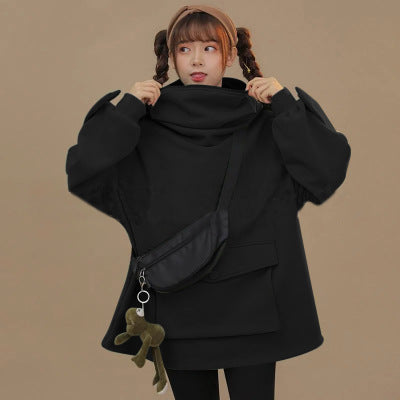 Sudadera Polar Mujer Diseño Midi con Capucha Rana - Abrigo Cómodo y Adorable - Image 16