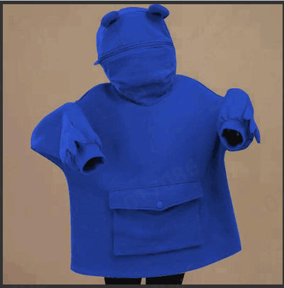 Sudadera Polar Mujer Diseño Midi con Capucha Rana - Abrigo Cómodo y Adorable - Image 14