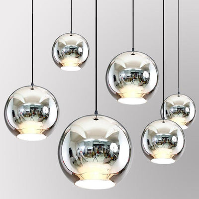 Lámpara Colgante de Cristal Espejo Efecto Espacio con Electrochapado - Image 5
