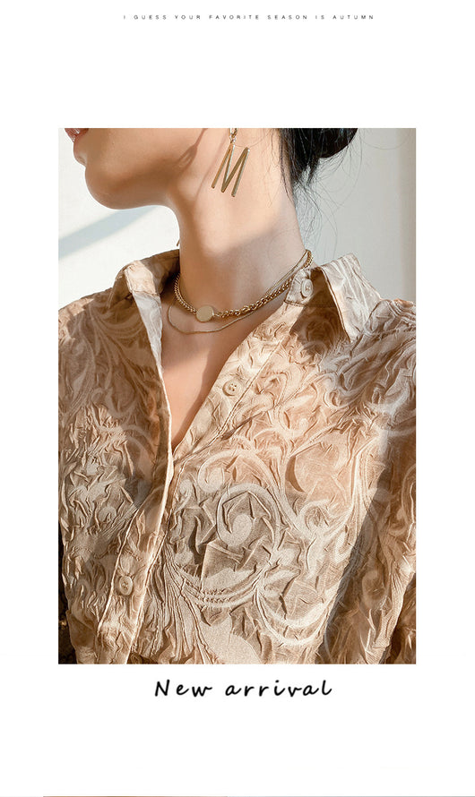 Blusa Jacquard de Chifón Elegante - Image 15