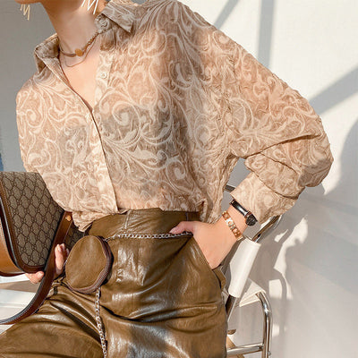 Blusa Jacquard de Chifón Elegante - Image 19