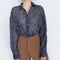 Blusa Jacquard de Chifón Elegante