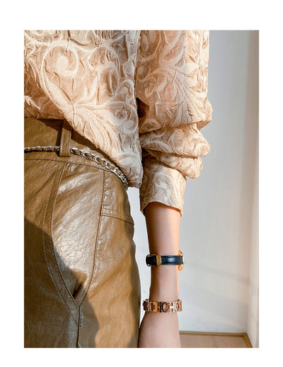 Blusa Jacquard de Chifón Elegante - Image 6
