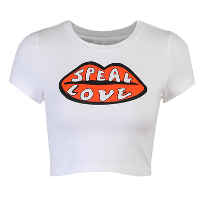 Playera Personalizada Estilo Spice Girl Cuello Redondo Ajustada Blanca para Mujer - Image 9