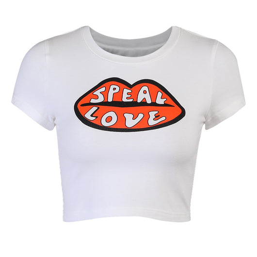 Playera Personalizada Estilo Spice Girl Cuello Redondo Ajustada Blanca para Mujer - Image 5