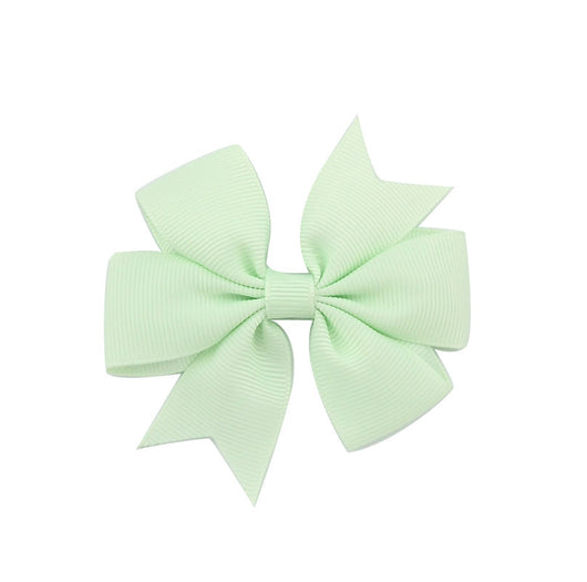 Pasador de Moño Infantil con Cinta Acanalada en V - Diseño Liso y Elegante - Image 28