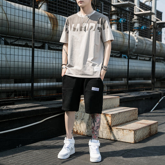 Conjunto de Playera y Pantalones Cortos para Hombre - Moda Casual Verano - Image 3