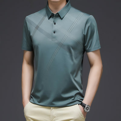 Camiseta de Algodón Mercerizado Premium - Manga Corta Suelta Hombre Verano - Image 9