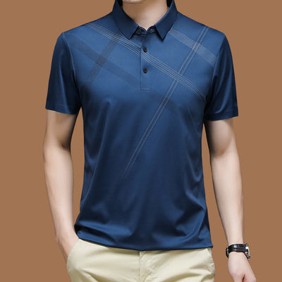 Camiseta de Algodón Mercerizado Premium - Manga Corta Suelta Hombre Verano - Image 10
