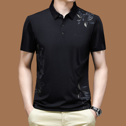 Camiseta de Algodón Mercerizado Premium - Manga Corta Suelta Hombre Verano - Image 12