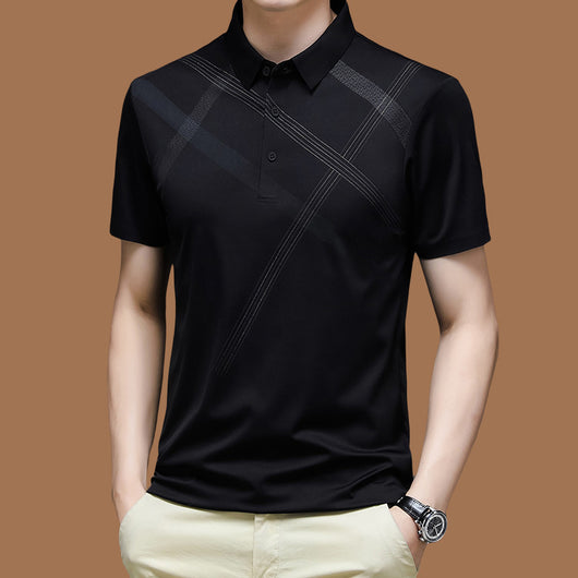 Camiseta de Algodón Mercerizado Premium - Manga Corta Suelta Hombre Verano - Image 5