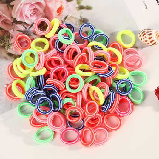 100 Bandas Elásticas para Cabello Colores Pastel - Accesorios Coreanos de Alta Elasticidad - Image 2