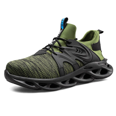 Zapatos de Seguridad Laboral para Hombre - Malla Transpirable Verano, Punta de Acero Antiaplastamiento - Image 10
