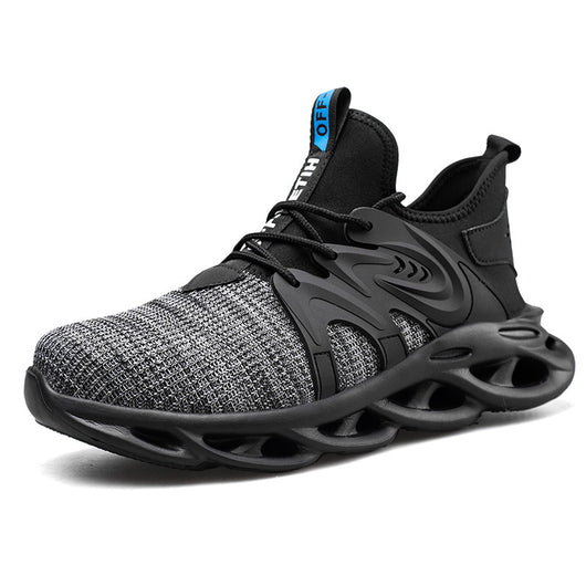 Zapatos de Seguridad Laboral para Hombre - Malla Transpirable Verano, Punta de Acero Antiaplastamiento - Image 9