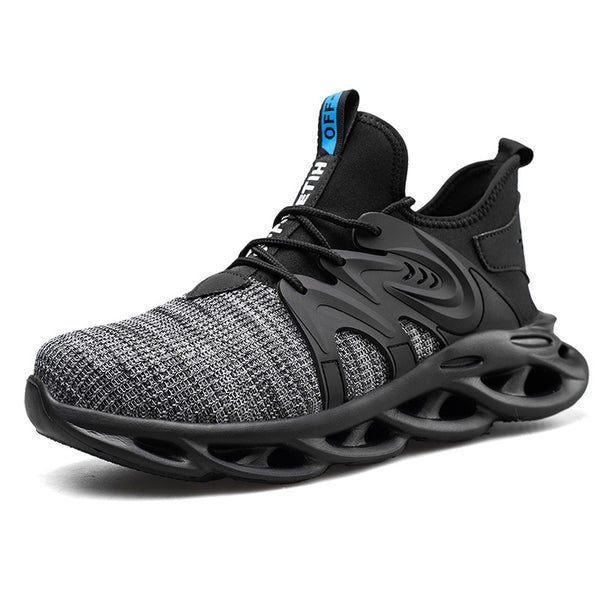 Zapatos de Seguridad Laboral para Hombre - Malla Transpirable Verano, Punta de Acero Antiaplastamiento