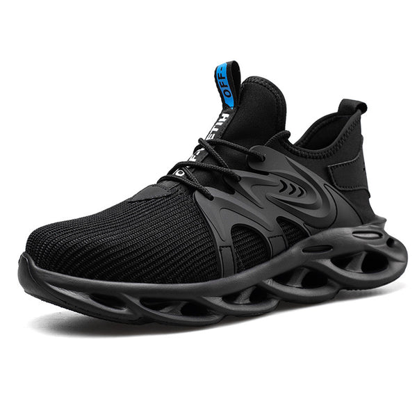 Zapatos de Seguridad Laboral para Hombre - Malla Transpirable Verano, Punta de Acero Antiaplastamiento