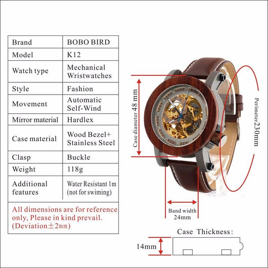 Reloj Mecánico de Esfera Grande con Diseño Hueco - Image 7