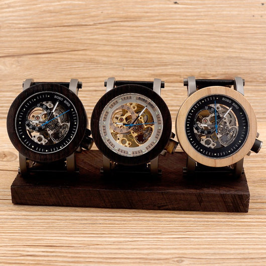 Reloj Mecánico de Esfera Grande con Diseño Hueco - Image 10