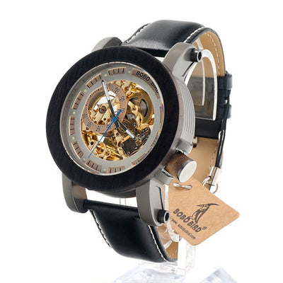 Reloj Mecánico de Esfera Grande con Diseño Hueco - Image 11