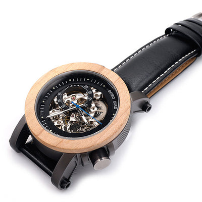 Reloj Mecánico de Esfera Grande con Diseño Hueco - Image 13