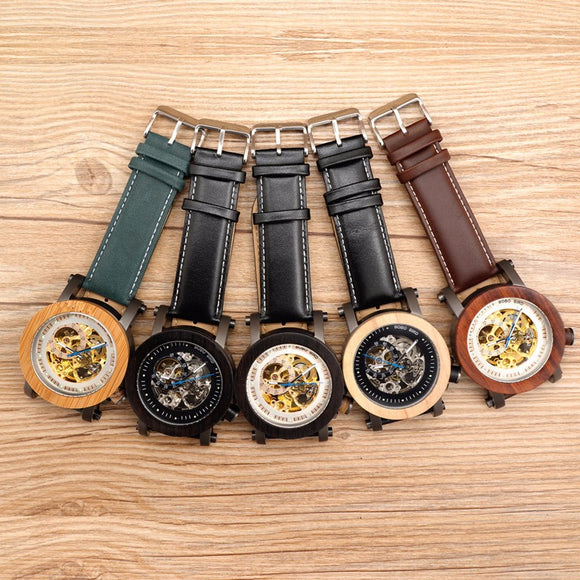 Reloj Mecánico de Esfera Grande con Diseño Hueco