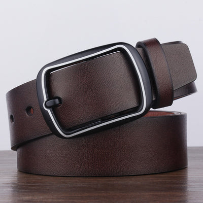 Cinturón Retro Negro Versátil para Hombre - Image 8