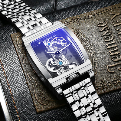 Reloj Mecánico para Hombre con Esfera Transparente y Resistencia al Agua - Image 11