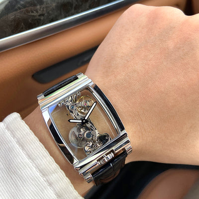 Reloj Mecánico para Hombre con Esfera Transparente y Resistencia al Agua - Image 14
