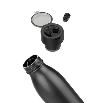 Vaso Térmico Inteligente con Auriculares Bluetooth - Acero Inoxidable 600ml
