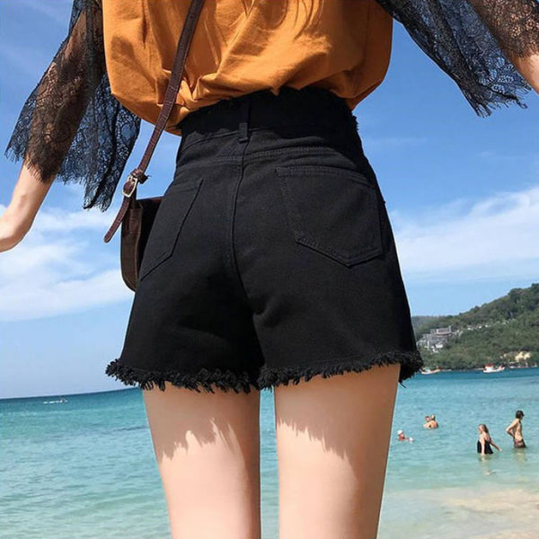Pantalones Jeans de Tiro Alto con Tirantes para Mujer - Corte Recto Otoño