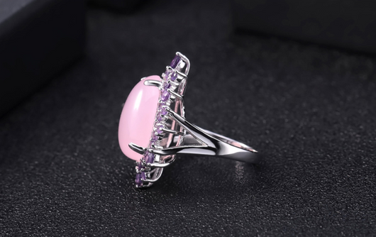 Anillo de Diseñador con Gemas Naturales Incrustadas - Joya Artesanal Europea Exclusiva - Image 7