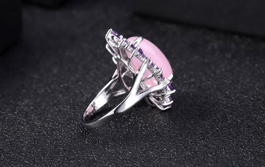 Anillo de Diseñador con Gemas Naturales Incrustadas - Joya Artesanal Europea Exclusiva - Image 5