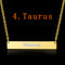 Engraved Constellation Necklace Photo Color Taurus