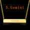 Engraved Constellation Necklace Photo Color Gemini