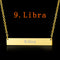 Engraved Constellation Necklace Photo Color Libra